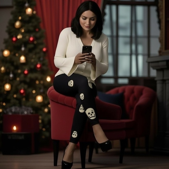 TORRID Skulls Full Length Signature Waist Premium Legging NWT Size 4X - Picture 2 of 16